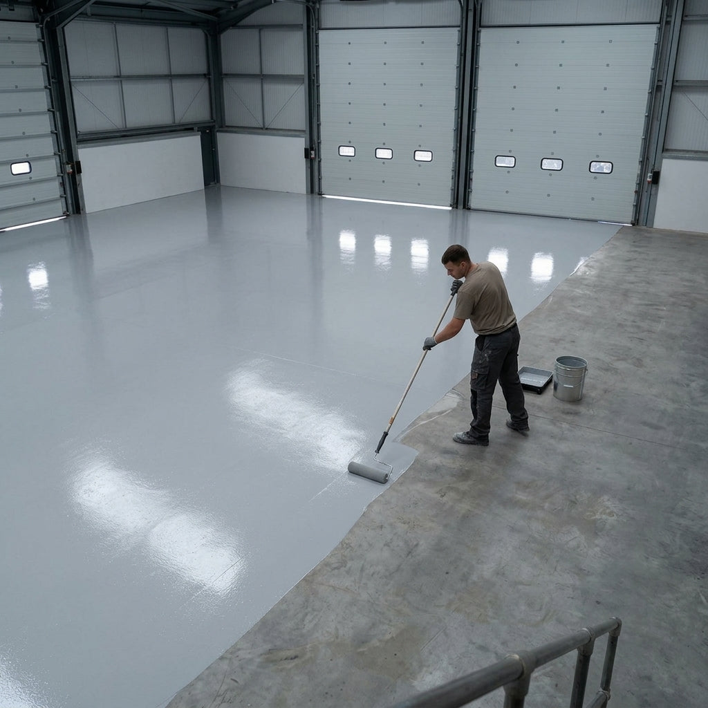 Fast Cure Garage Floor Paint Bundle 1 Coat Primer + 2 Coats Epoxy