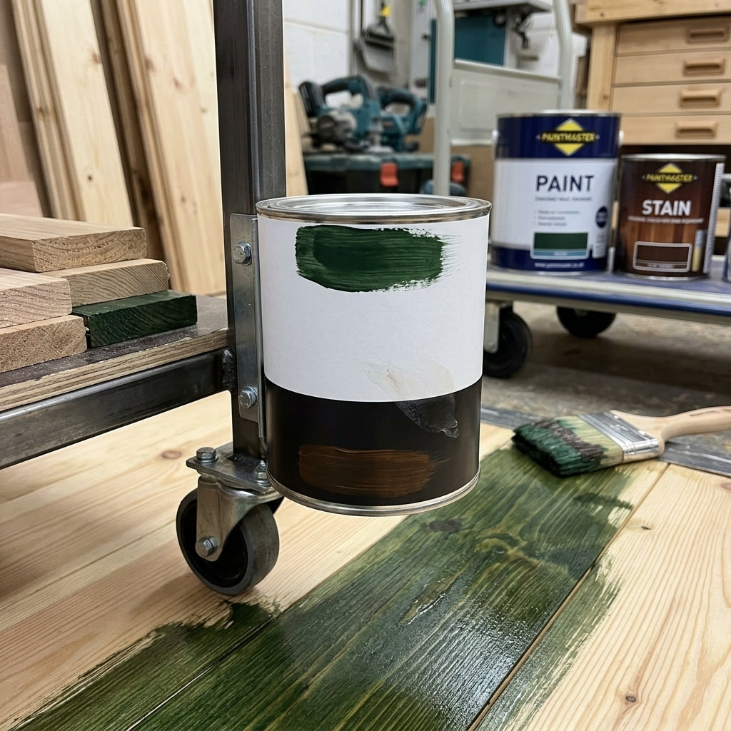 Oil-based woodstain – 1L to 205L – dark green, dark wood brown, clear