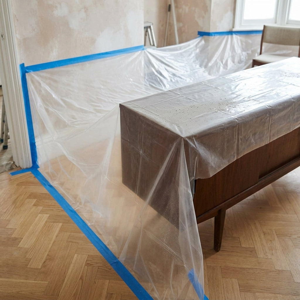 12ft × 12ft Polythene Dust Sheet, Disposable (view 2)