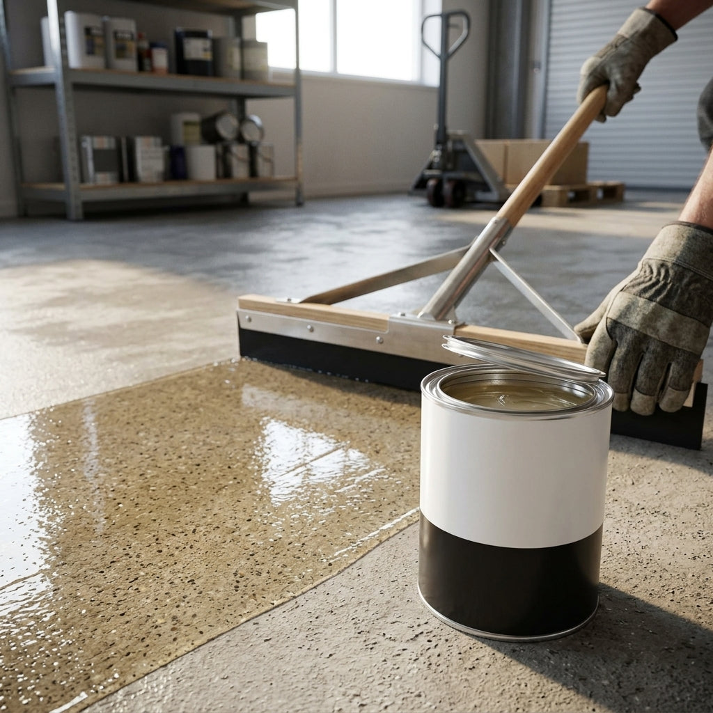 Polyurethane concrete floor sealer – clear protective base coat