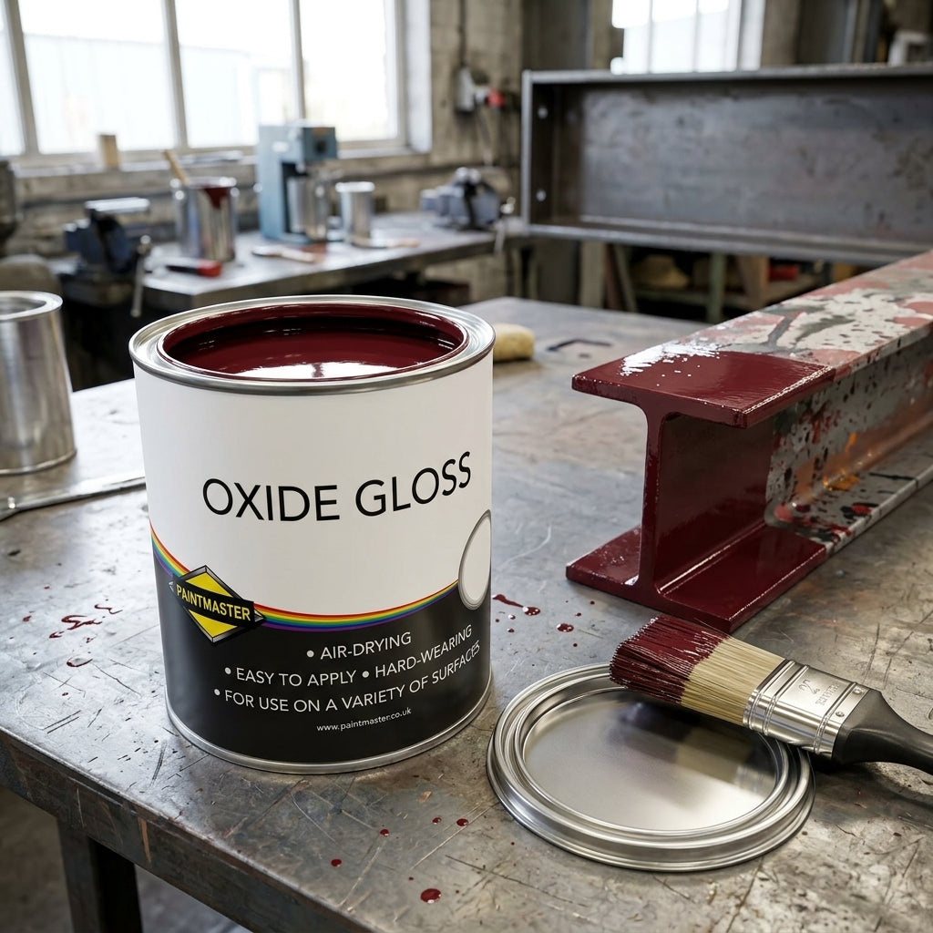 Oil-based oxide gloss paint – rust-inhibiting metal & wood finish