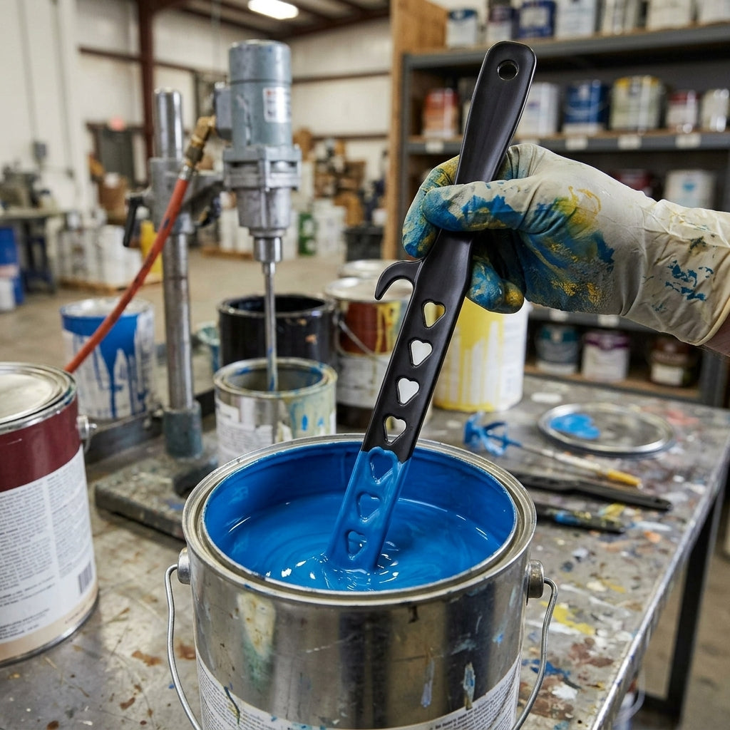 Plastic paint stirrer – hand mixing stick for all paint types
