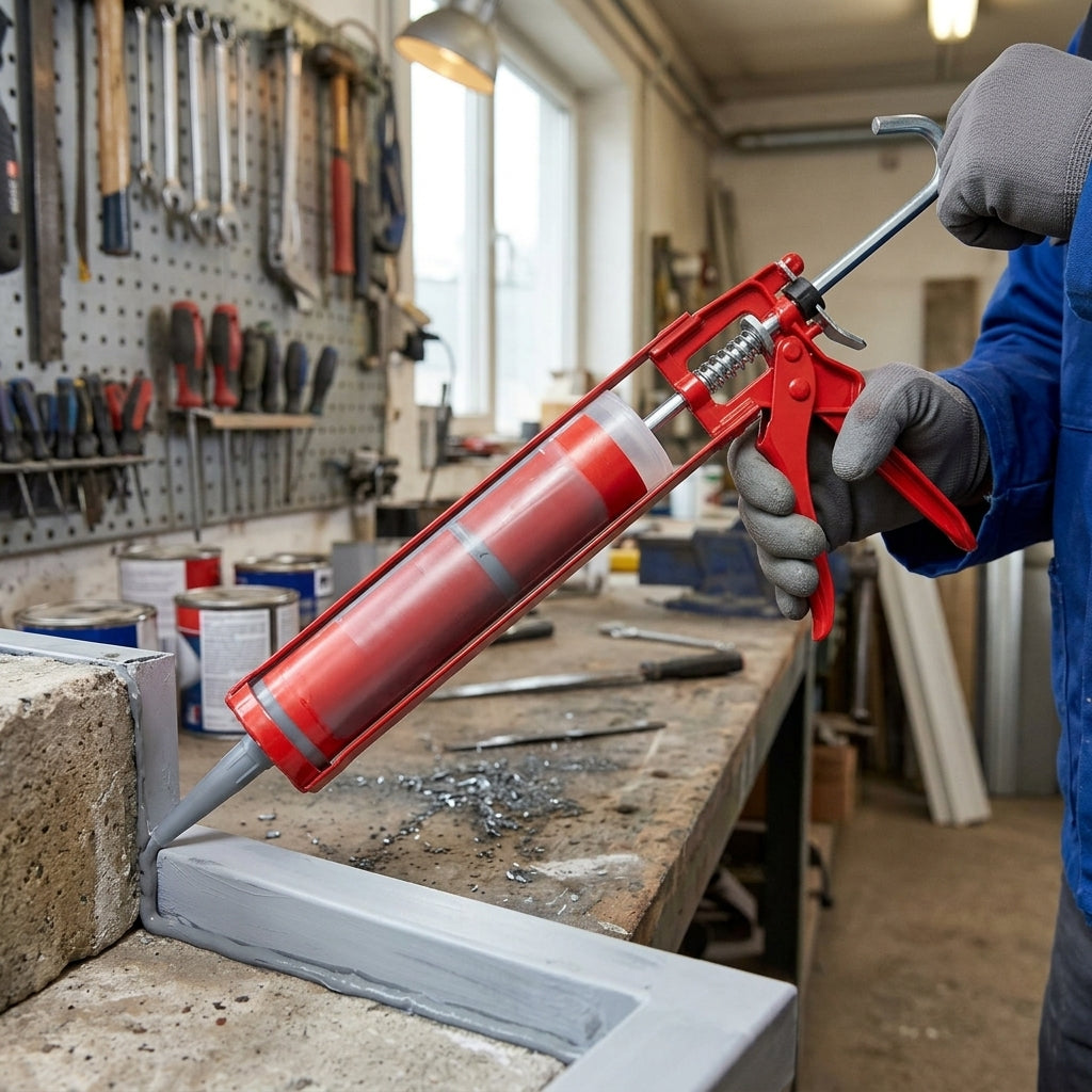 400ml extra strong caulking gun, heavy-duty skeleton frame