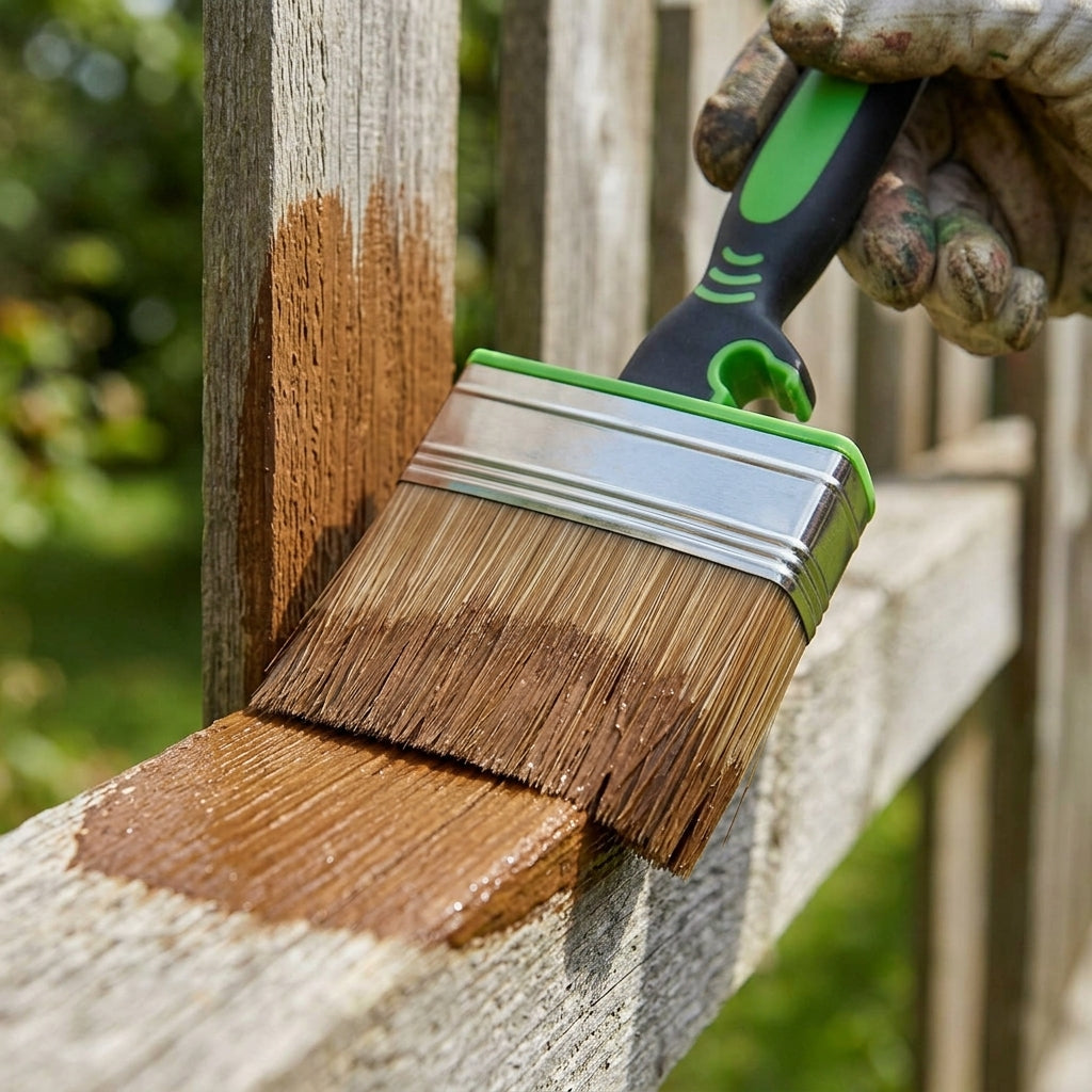 Shed and Fence Paint Brush | Synthetic Bristles (view 2)