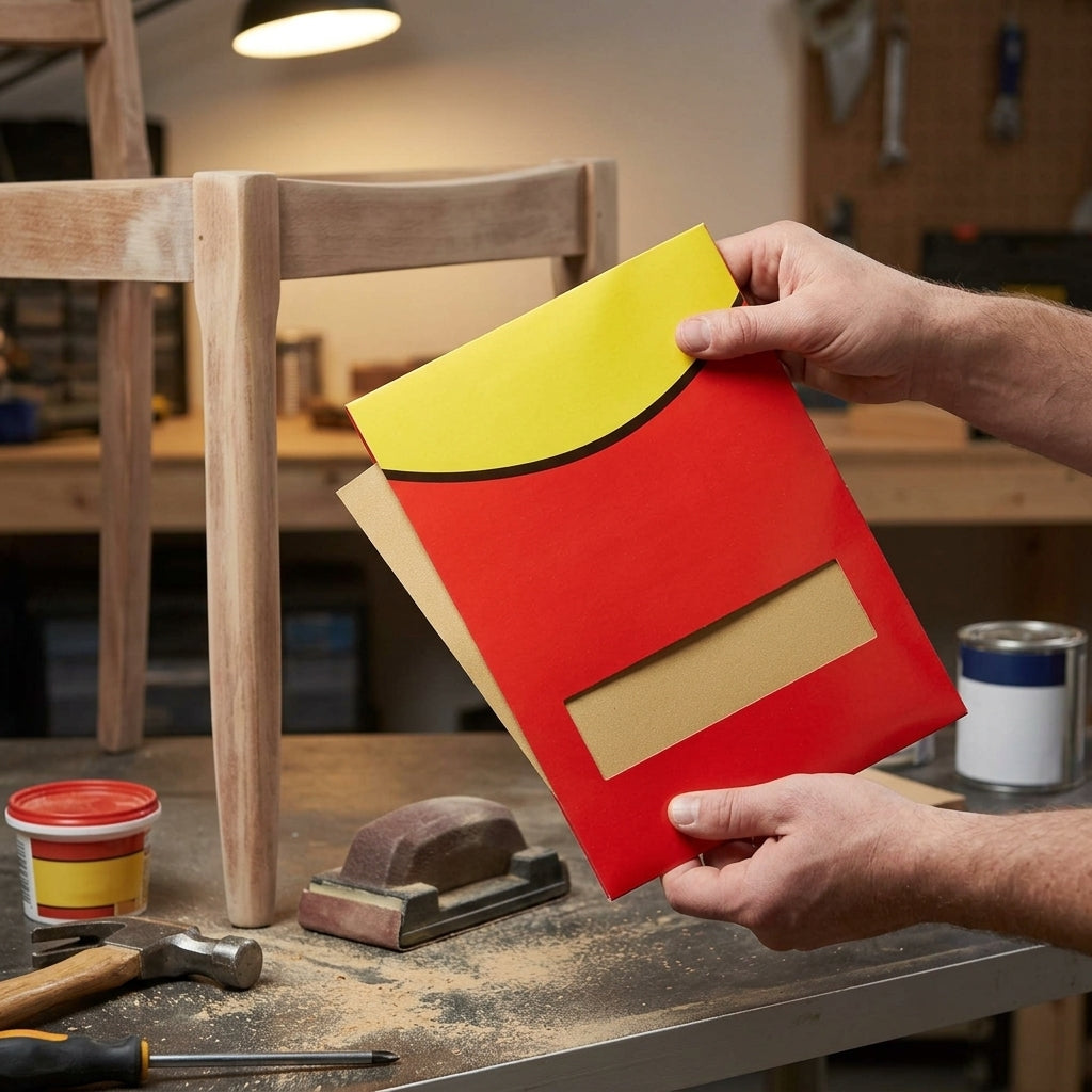 230mm × 280mm sandpaper assorted pack, 10 sheets mixed grits